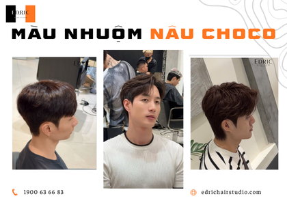 Tóc Nam  Màu Nâu Chocolate – Nam Tính Và Tự Nhiên